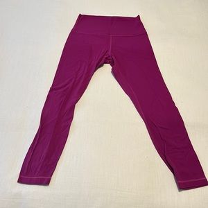 lululemon Align™ High-Rise Pant 25" inseam - size 6 - magenta - great condition